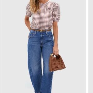 It's A Small World Lil' Full Pipe Flood.  Mother Jeans 26 new